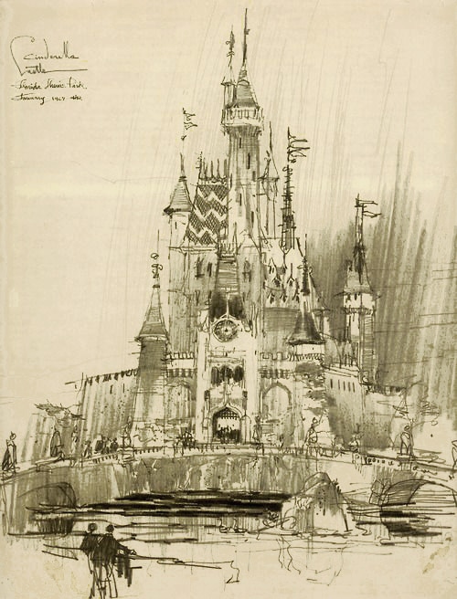 Cinderella Castle Concept Sketch