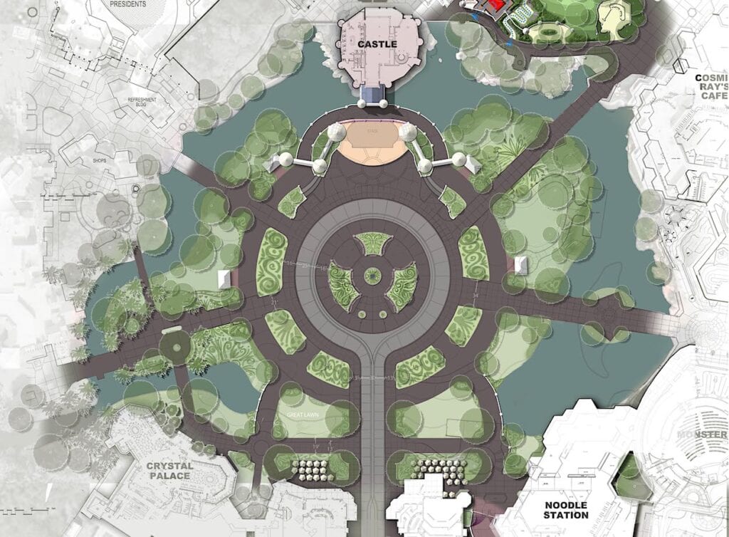 Magic Kingdom Hub Concept Site Plan